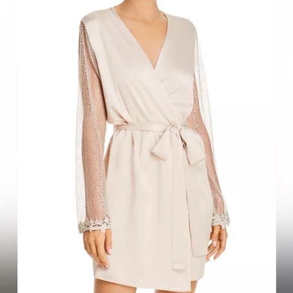 Flora Nikrooz Showstopper Charmeuse Cover-Up Robe
